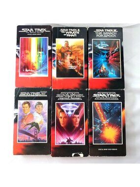 Star Trek I-VI VHS 6 Movie Collection Paramount Special Editions